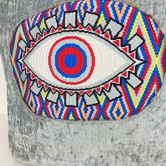 Evil Eye Backpack, Bag in Grey - Picture 3 of 13